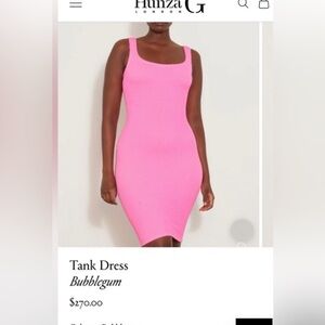SALE • Hunza G Tank Dress in Bubblegum